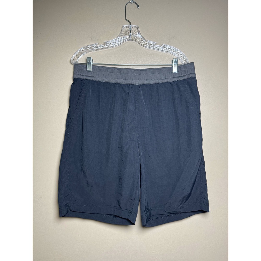 The North Face Mens Gray Athletic Hiking Shorts Size Large Mesh Lined Drawstring